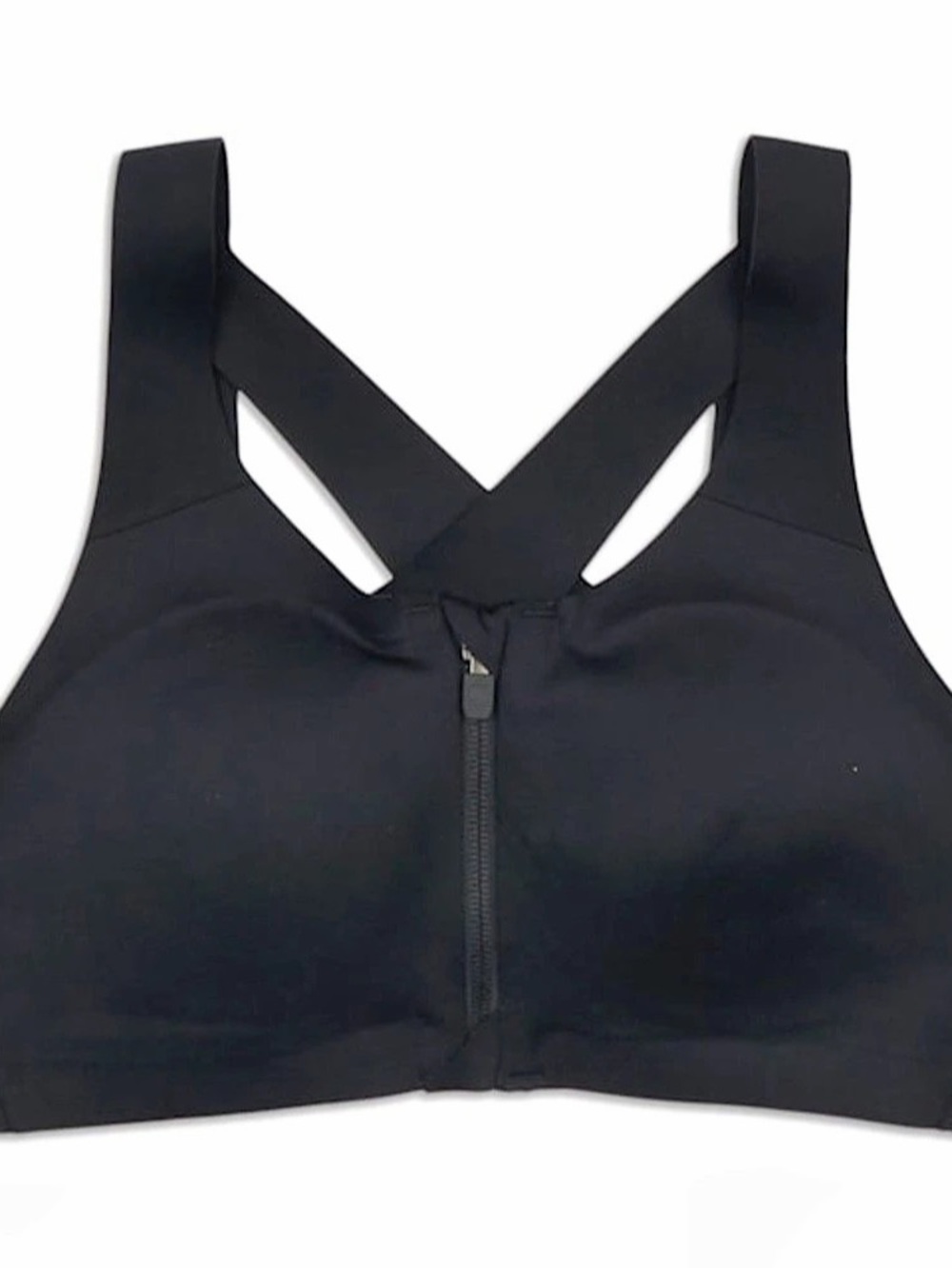 Lululemon Enlite Bra Zip Front High Support Sports Bra Black 34DD